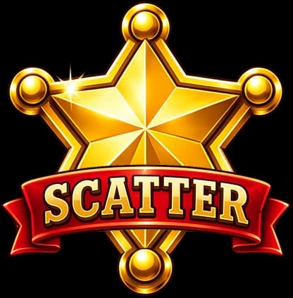 Sheriff star scatter symbol